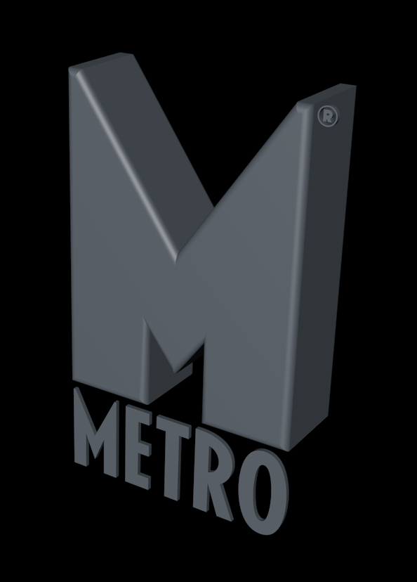 Rendered M extrusion