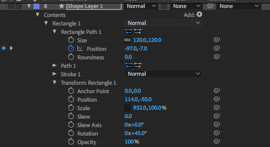 shape Layer Transforms 