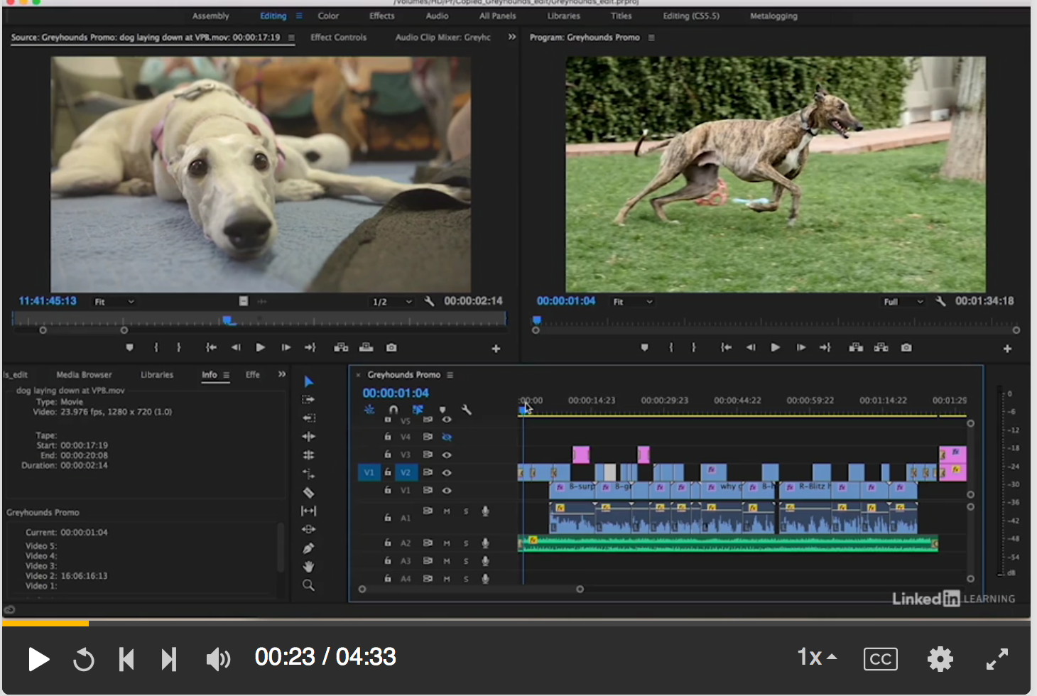 Premiere Pro Workspace